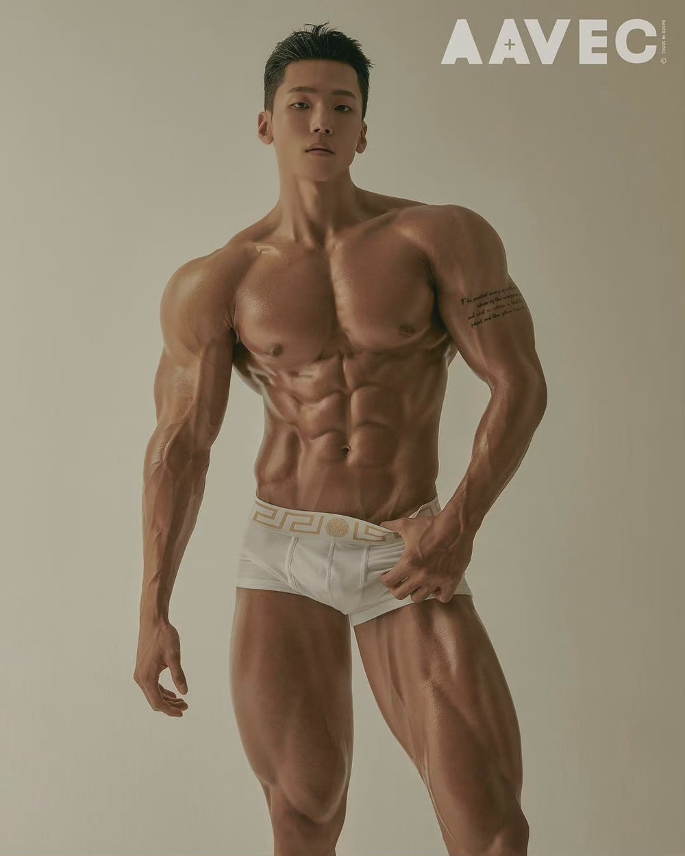 韩国健体运动员内裤男模 AAVEC STUDIO作品-大壹博客