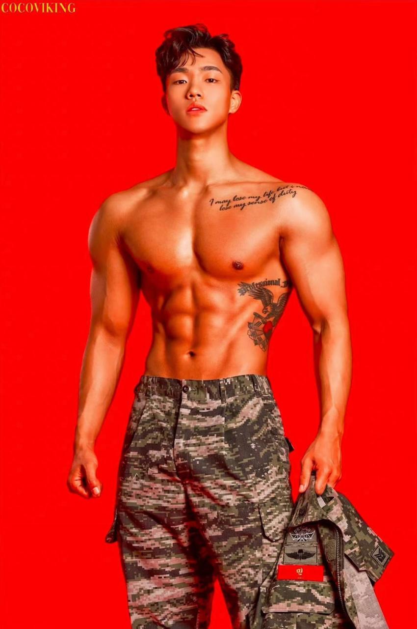 韩国健体运动员肌肉帅哥男模will.sminsu