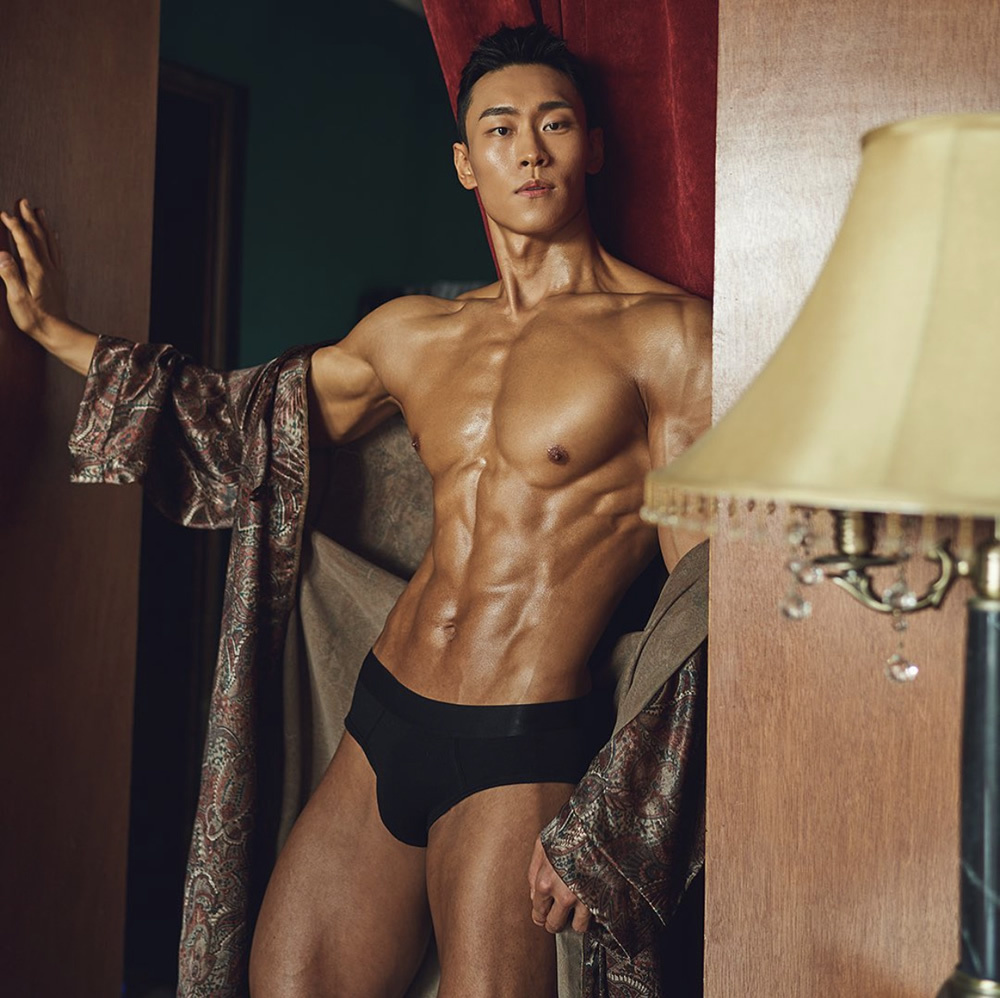 韩国健身帅哥运动员男模kbigwon 肌肉男模写真