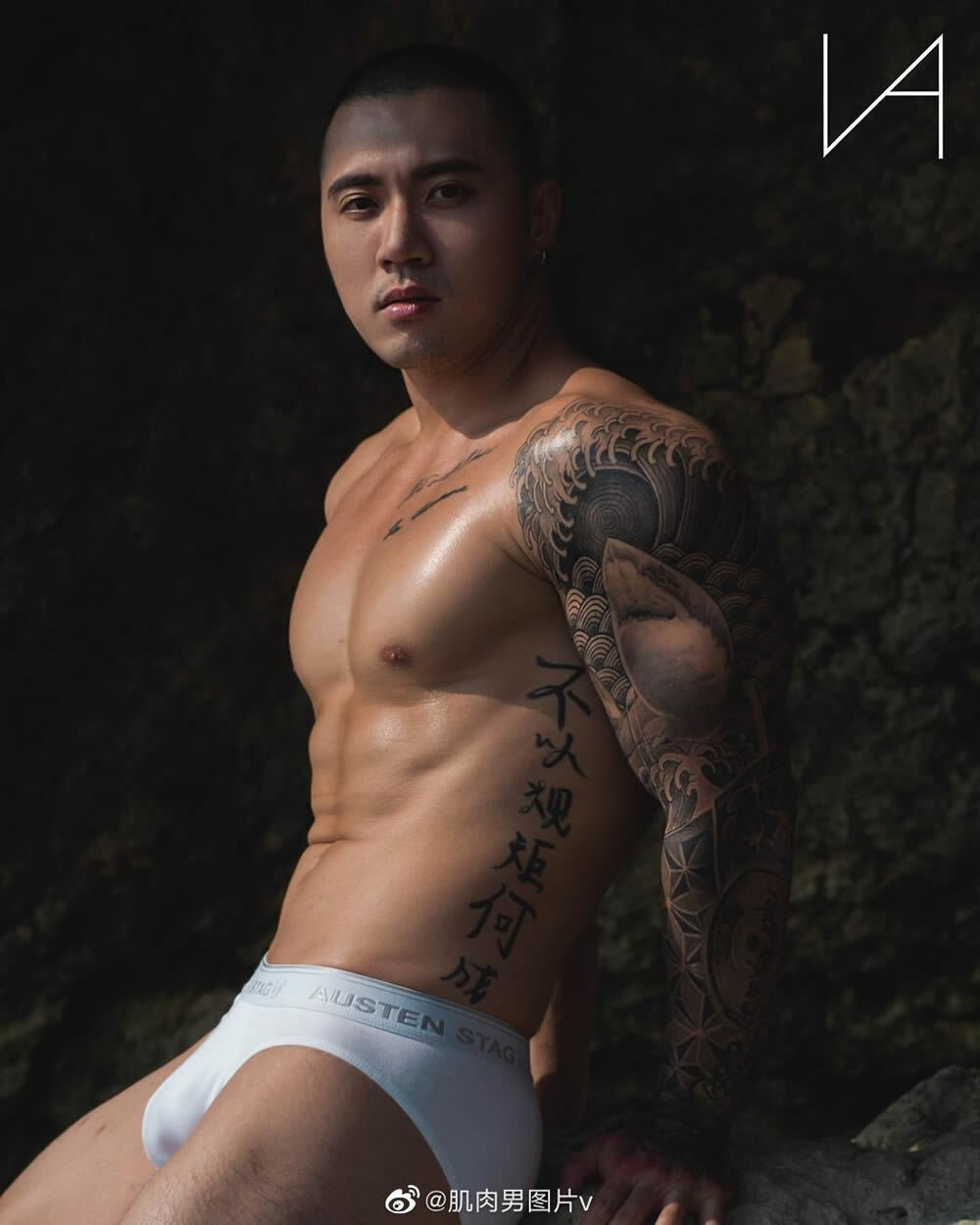 正装寸头纹身痞帅肌肉壮男写真 vanvision37作品