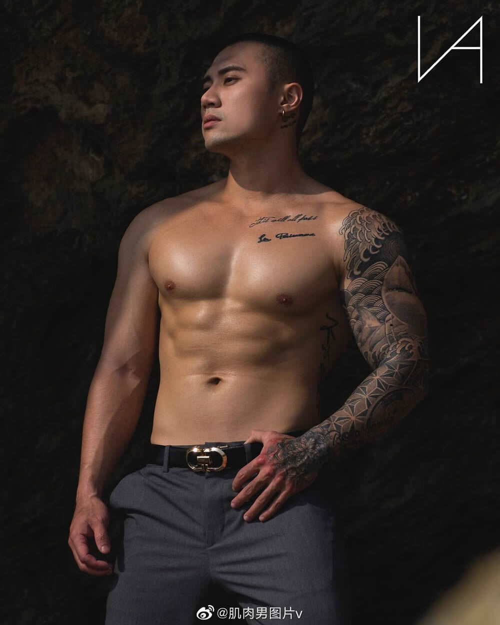 正装寸头纹身痞帅肌肉壮男写真 vanvision37作品