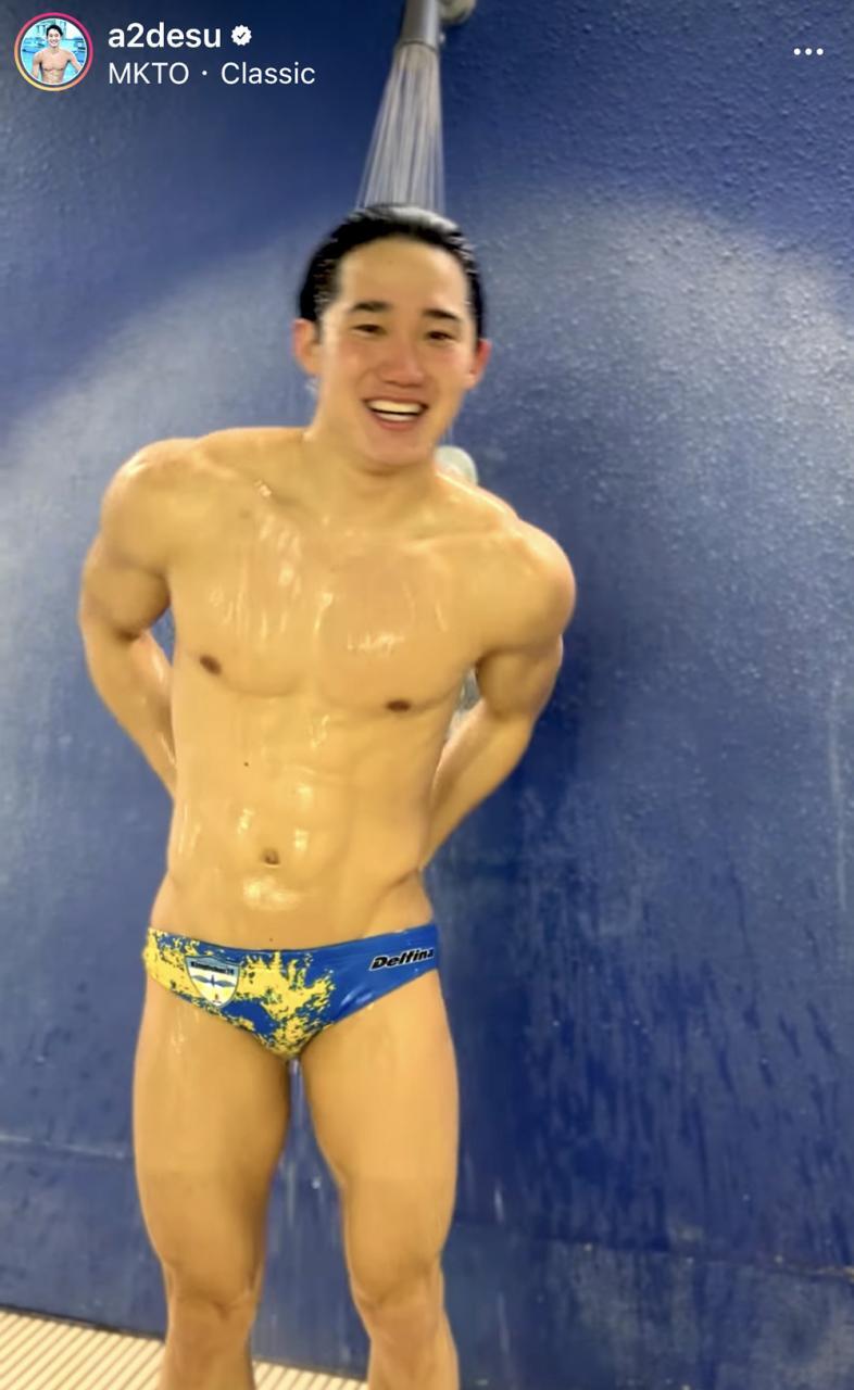 日本水球运动员肌肉帅哥荒井陆Atsushi Arai 日本水球运动员肌肉帅哥荒井陆Atsushi Arai