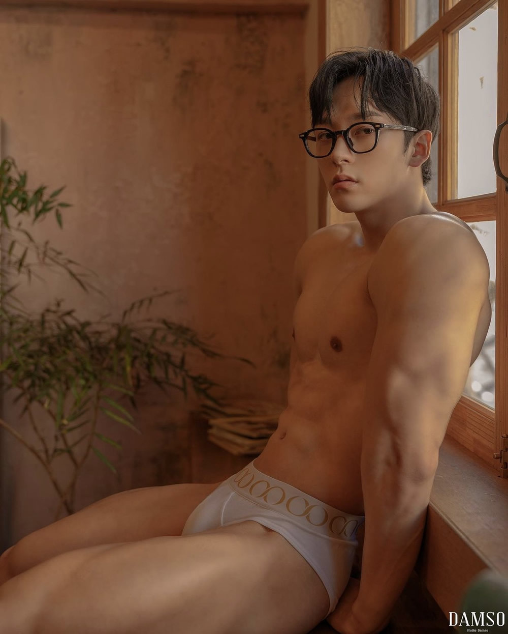 消防员肌肉帅哥 韩国健体冠军运动员 健身男模
