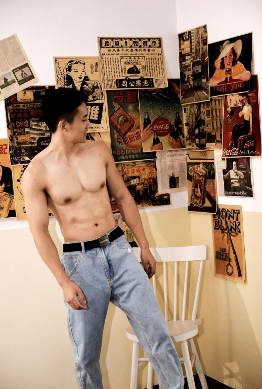 国产健身肌肉帅哥小王正太Jason