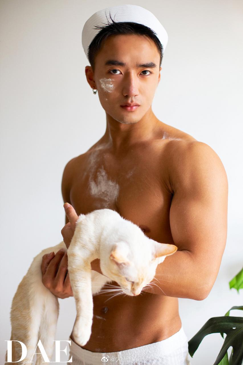 国产肌肉帅哥健身男模折耳舒 摄影师大吾DAE-大壹博客
