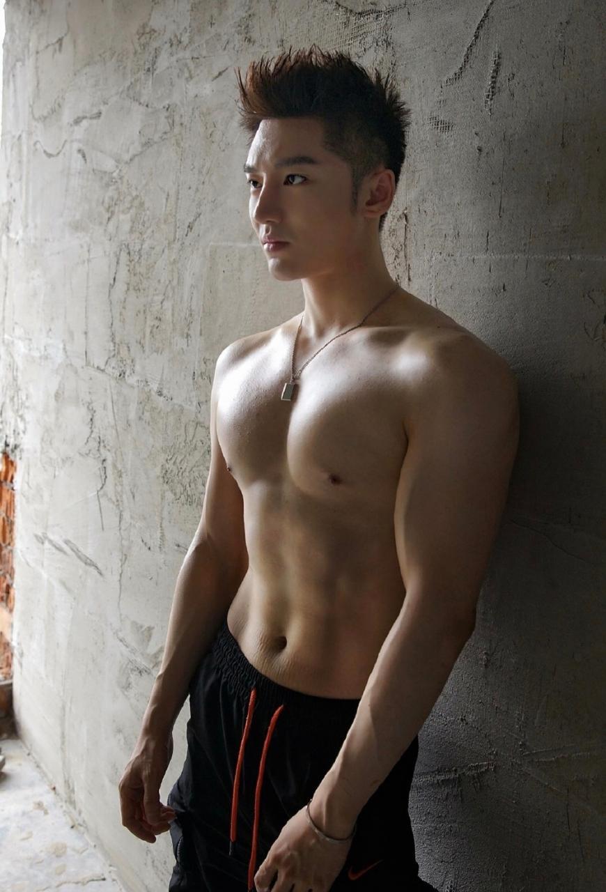 健身男模写真 薄肌帅哥nick龙-大壹博客