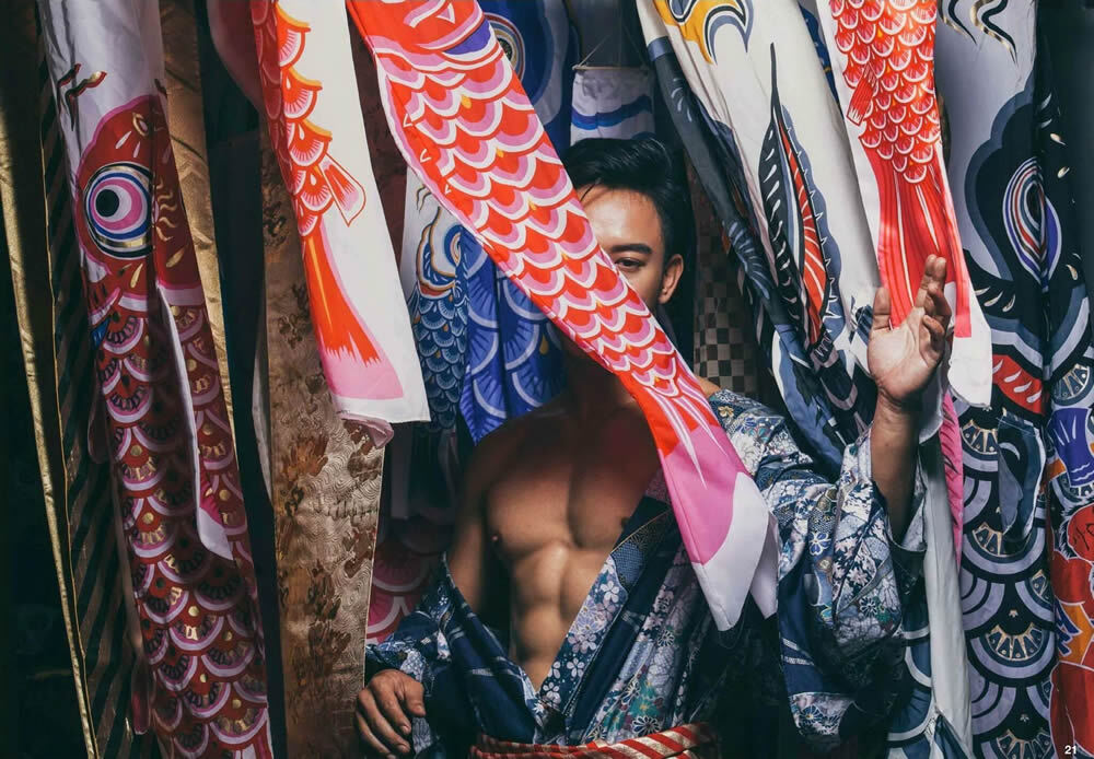 XPERIMENT杂志日系肌肉帅哥 日本鱼旗祭写真