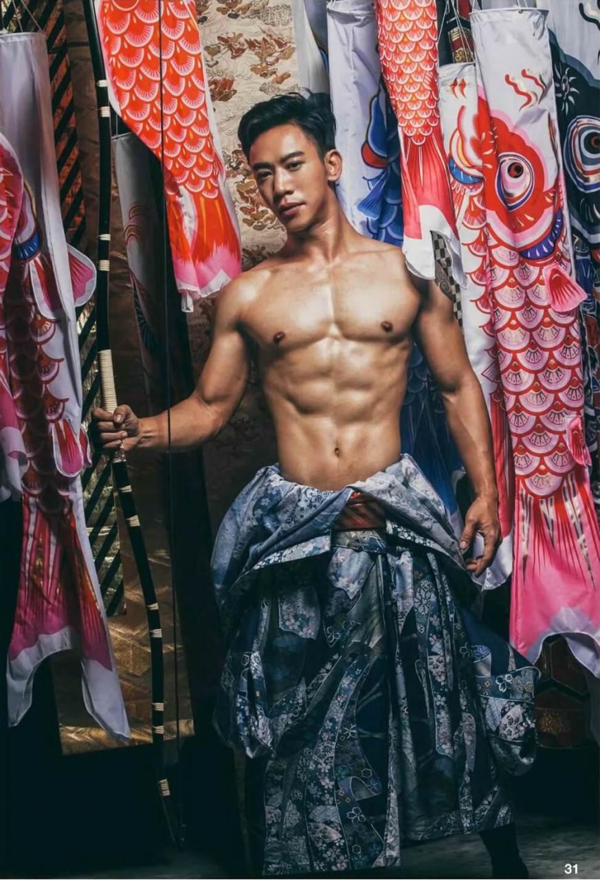 XPERIMENT杂志日系肌肉帅哥 日本鱼旗祭写真