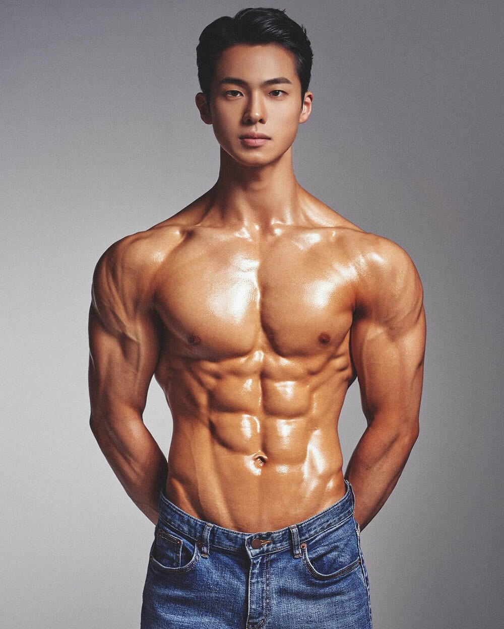 韩国健身运动员肌肉帅哥kimhayeon