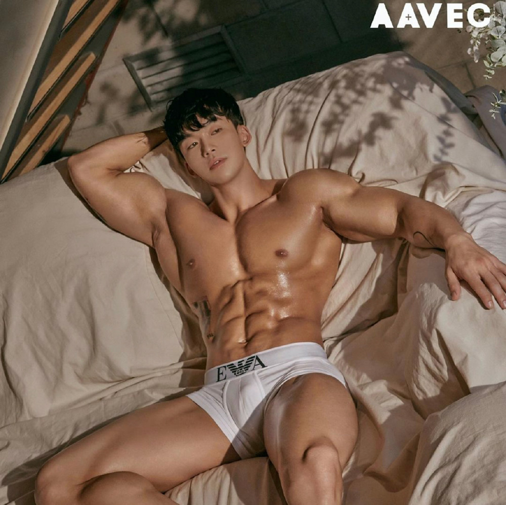 韩国健美运动员壮男孩健身男模帅哥-大壹博客