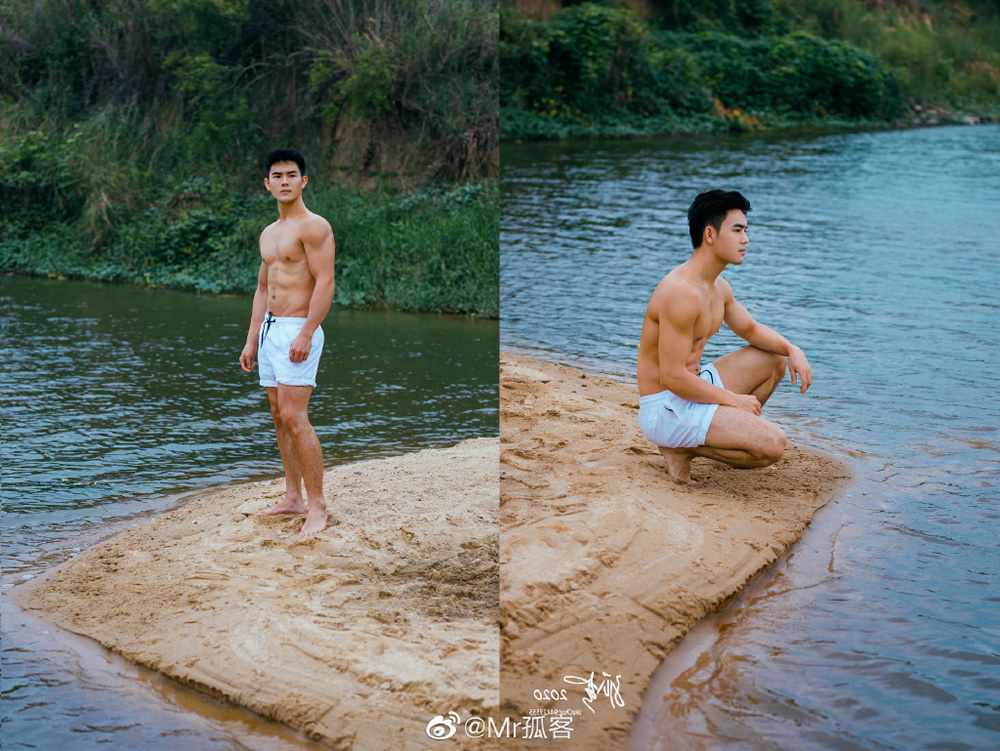 摄影师Mr孤客镜头下的国产肌肉帅哥健身男模