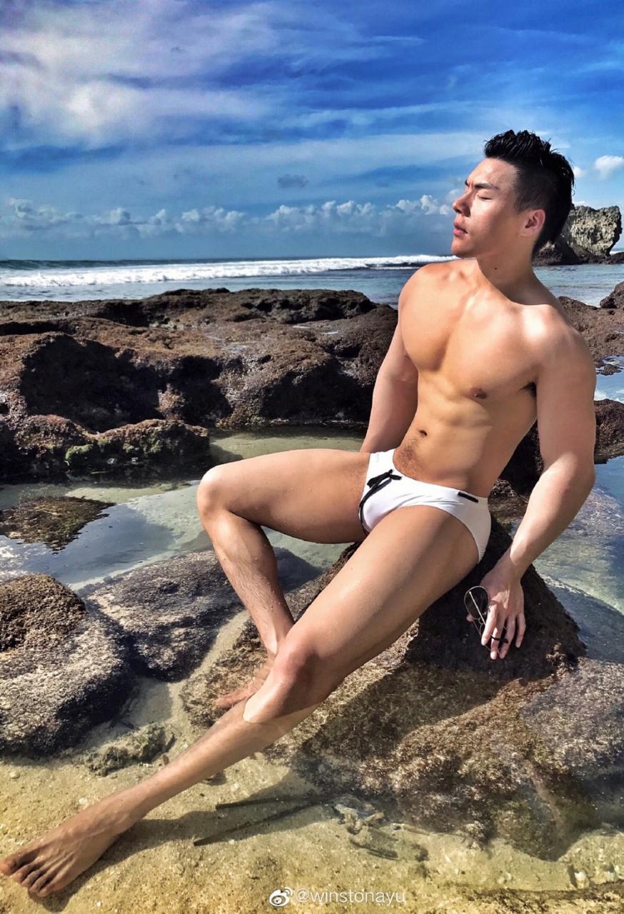 中国国产健身肌肉帅哥Winston温战