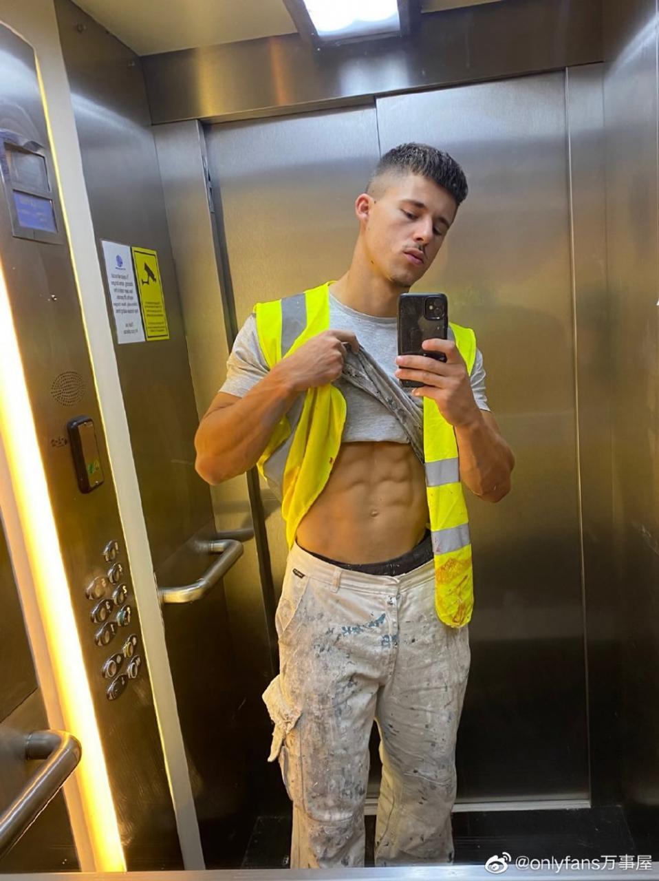 健身肌肉帅哥GymLadChris英国伦敦建筑工人