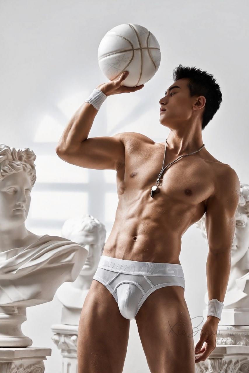 谢梓秋作品：身材很棒的国产肌肉帅哥健身男模