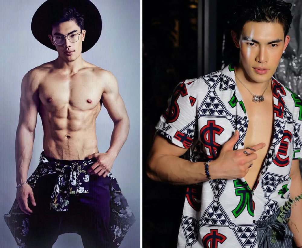 泰国男模兼演员Sun Chayanut肌肉写真