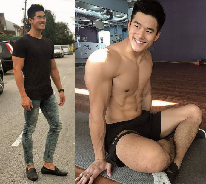 亚裔肌肉男模 Alex Chee-大壹博客