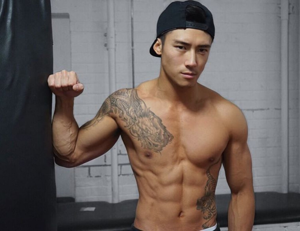 在英国的华人Brendan Lai 肌肉男帅哥