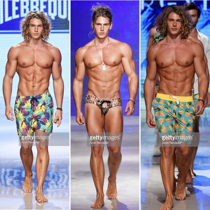 芬兰男模长发肌肉男模Benjamin Ahlblad