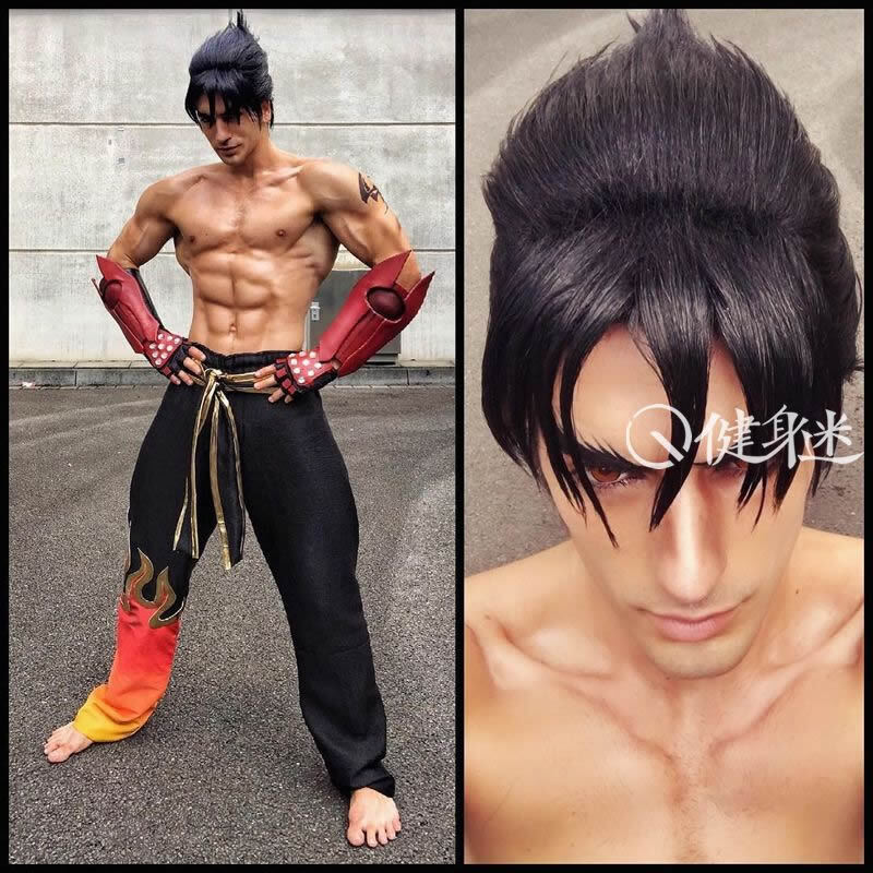 意大利肌肉帅哥Leon Chiro大神cosplay风间仁