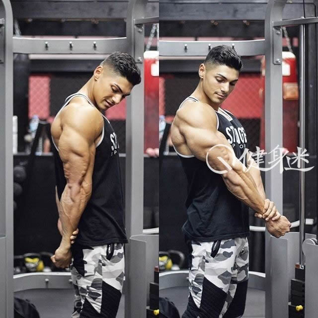 96年健身新秀肌肉男Andrei Deiu健身房肌肉写真