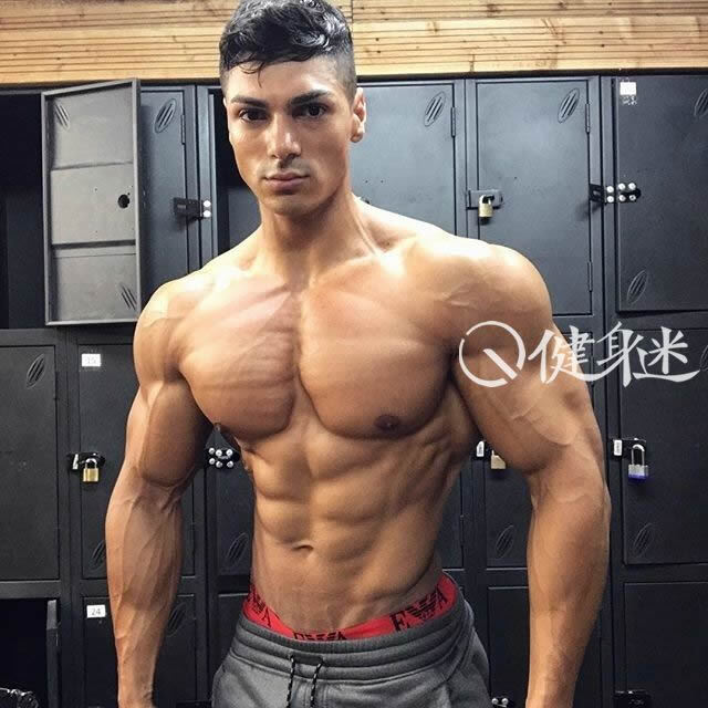 96年健身新秀肌肉男Andrei Deiu健身房肌肉写真