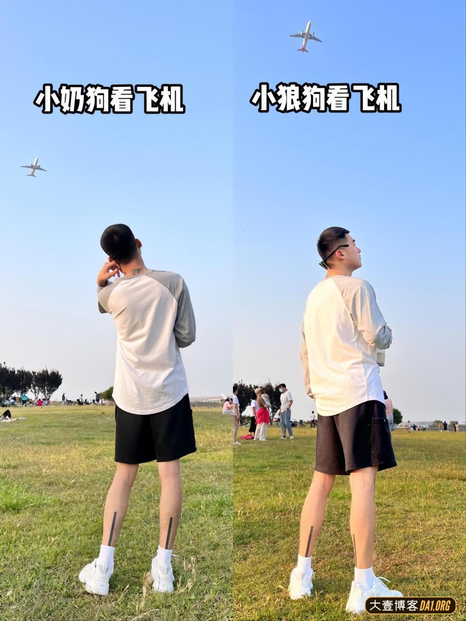 帅哥亲身示范奶狗跟狼狗拍照区别，粉丝调侃：是奶狗不是母狗！